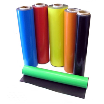 Ímã de borracha flexível colorido com PVC colorido